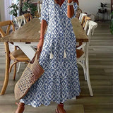 LUNA | EFFORTLESS BOHO STYLE MIDI DRESS