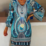 Emelia - Vibrant Bohemian Printed Dress
