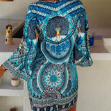 Emelia - Vibrant Bohemian Printed Dress