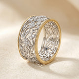 Ornate Silver and Gold Ring