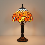 Lampe à huile vintage en verre avec tournesol