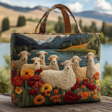 Handcrafted Bag - Sheep by the Lake