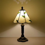 Lampe en verre rétro en forme de feuille