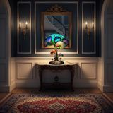 Lampe Florale Champignon Bohème Chic