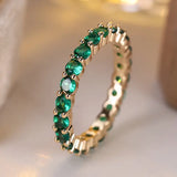Emerald Eternity Ring in Gold