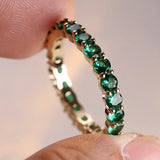 Emerald Eternity Ring in Gold