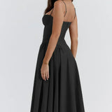 Sigrid | Sleeveless Bustier Midi Dress