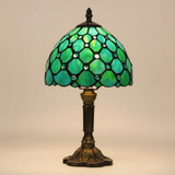 Klassische Lampe mit Glasmalerei