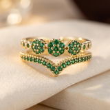 Emerald and Gold Ring