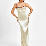 Pixie | Long Satin Dress