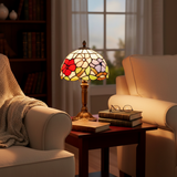 Lampe de style Tiffany avec vitrail coloré