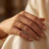 Minimalist Gold Wrap Ring