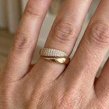 Elegant Crossed Wrapped Ring