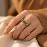 Emerald and Gold Ring