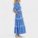 JULIANA | MIDI DRESS WITH CHAIN PATTERN