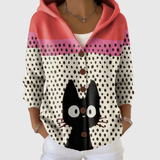 Comfortable Hooded Knit Cardigan