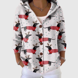 Hooded Comfort Cardigan in Knit