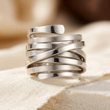 Multi-band Silver Ring