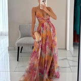 Giselle | Enchanted maxi dress with floral pattern