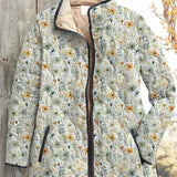 Waltraud™ | Quilted Jacket with Ditsy Flowers