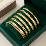 Open Bangle Bracelet in Gold - Resort Bracelet Set