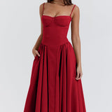 Sigrid | Sleeveless Bustier Midi Dress