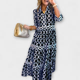 JULIANA | MIDI DRESS WITH CHAIN PATTERN