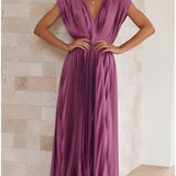 Selina | Sleeveless Dress with Pleats and Zip
