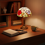 Lampe de style Tiffany avec vitrail coloré