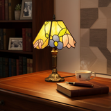 Lampe décorative en verre teinté
