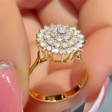 Halo Declaration Ring in Crystals
