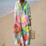 Flattering Printed Summer Dress
