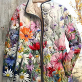 Quilted Jacket with Summer Meadow