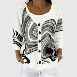 Comfortable Buttoned Knit Cardigan
