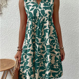 TASHA | MIDI FLUID DRESS WITH A FLARED CUT