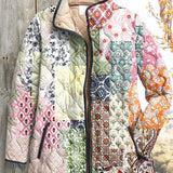 Quilted Jacket in Patchwork Look