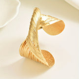Mat White Gold Braided Bracelet