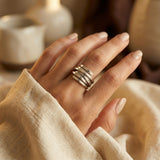 Multi-band Silver Ring