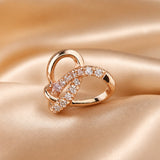 Geometric Stud Earrings in Zirconium and White Gold