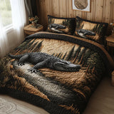 Padded Bed Set 3-Piece - Forest Animals