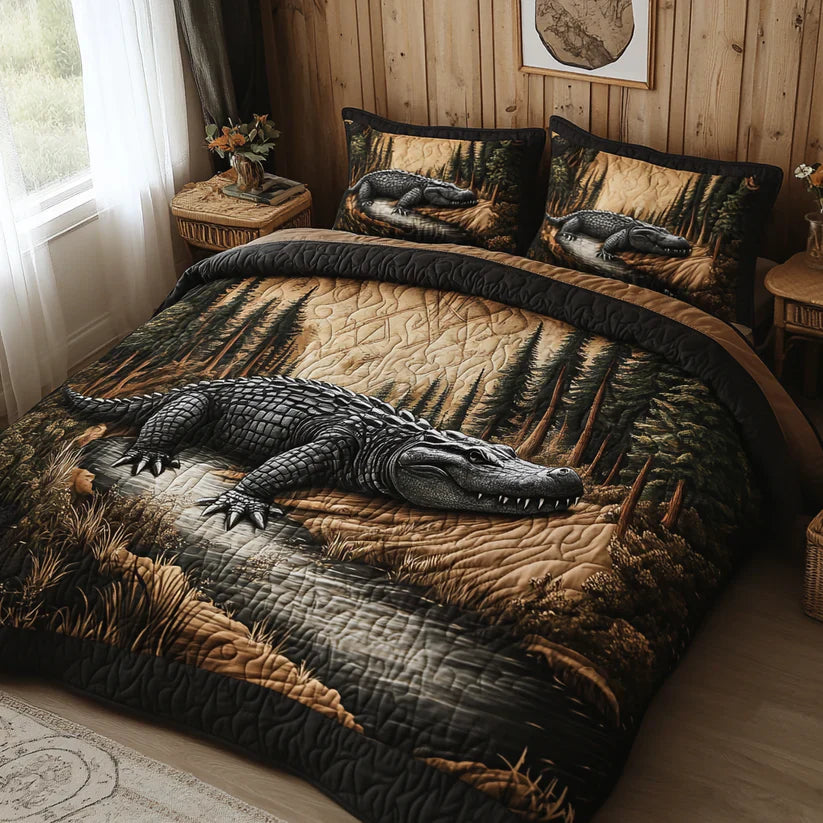 Padded Bed Set 3-Piece - Forest Animals