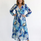 Camille | Maxi Floral Dress with Long Sleeves