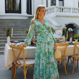 Camille | Maxi Floral Dress with Long Sleeves