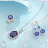 Aurielle Solwyn blue ensemble | White gold
