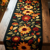 Gepolsterter Tischläufer - Herbstsonnenblumen