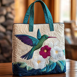 Tote Bag - Hummingbird and White Flower
