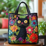 Padded Bag - Enchanted Black Cat