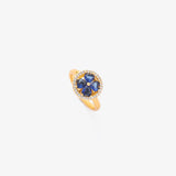 Tourbillon Heart Ring in Sapphire | Gold
