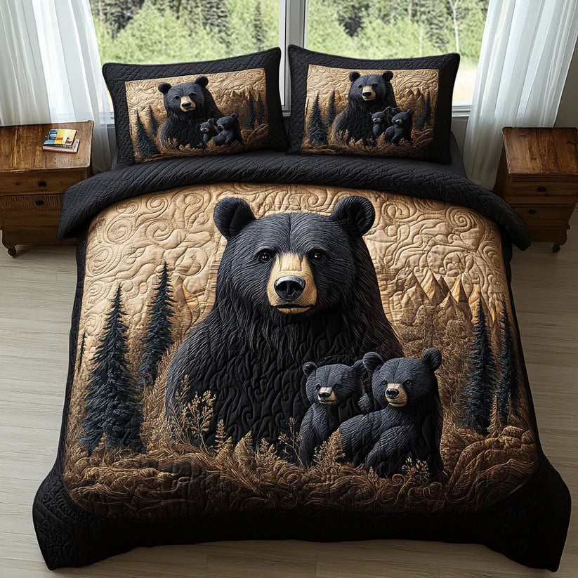 Padded Bed Set 3-Piece - Forest Animals