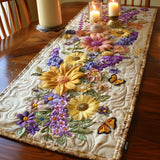 Padded Table Runner - Garden in Flowers